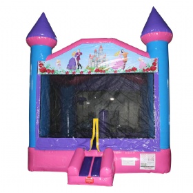 Inflatable Princess Bouncer with 4 by 4 Meter